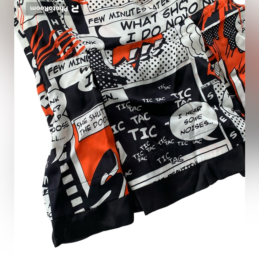 πππ Iceberg Italy 100% silk newsprint top size S or 42 European πππ - Picture 3 of 11